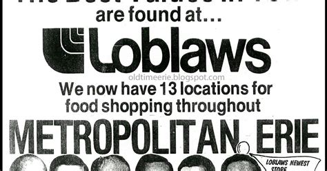 Old Time Erie Loblaws Had 13 Erie Pa Grocery Stores In 1974