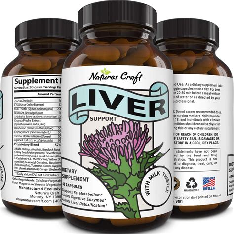 Best Liver Supplements With Milk Thistle Artichoke Dandelion Root