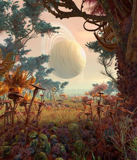 Superhabitable Planet By Fantasy Landscape