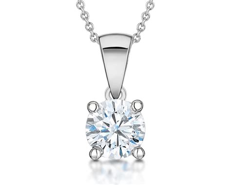 Diamond Solitaire Pendants And Necklaces The Diamond Store