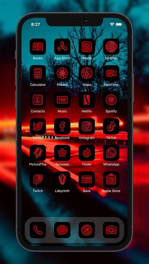 Iphone Ios 14 15 Stranger Things Aesthetic Homescreen With Stranger