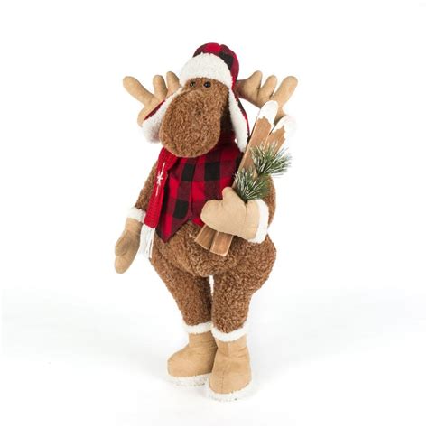 Home Accents Holiday 24 Inch Plush Moose Christmas Decoration The