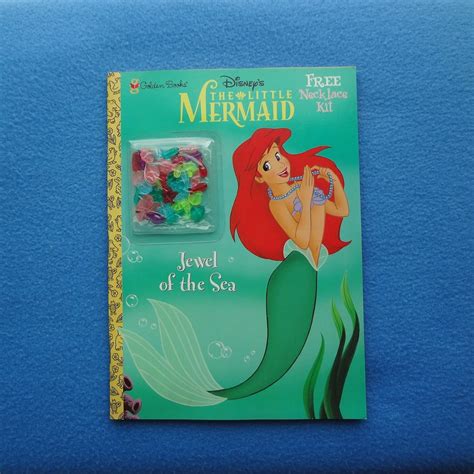 2 Disneys The Little Mermaid Golden Books Jewel Of The Etsy