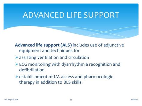 Advancd Life Support Inservice