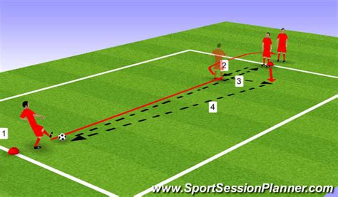 Footballsoccer Line Passing Drills Technical Passing And Receiving