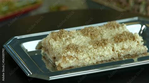 Wideo Stock Traditional Turkish Baklava Pistachio Pastry Dilberdudagi