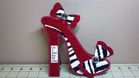 high heel shoe shaped birthday card 2 the sewgood crafter
