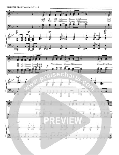 made me glad sheet music pdf g3 worship praisecharts