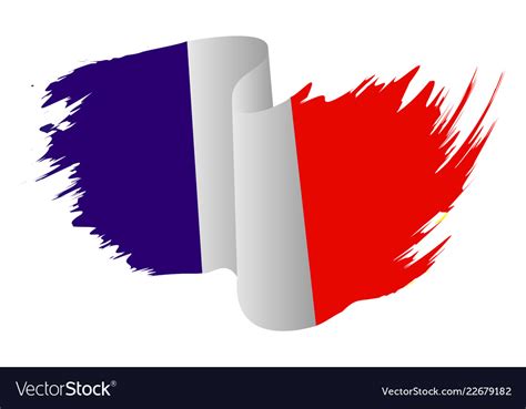 France Flag Symbol Icon Design French Flag Color Vector Image