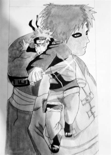Naruto And Gaara Shippuden By Thelostdrawing On Deviantart
