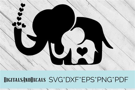 Svg Elephant Design 57 Svg Png Eps Dxf In Zip File