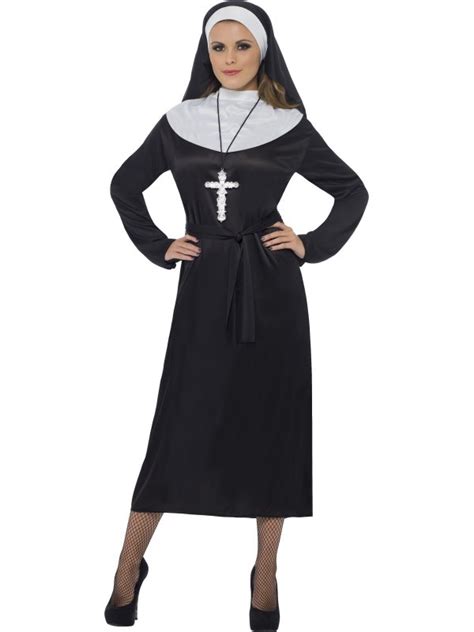 Adult Womens Nun Costume Mother Superior Erotic Nun Sister Religious