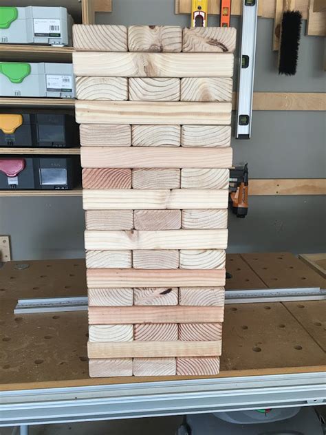 How To Build A Diy Giant Jenga Yard Game In Two Hours And