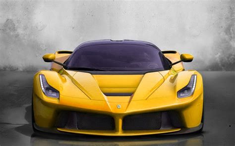 Ferrari Laferrari Yellow Wallpaper Hd Fuelpsig