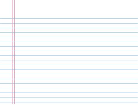 Transparent Lined School Notebook Paper Sheet Png Image Gallery