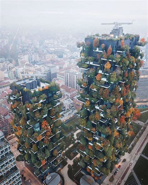 Vertical Forest Building Milan Italy Green Tower Vertical Forest