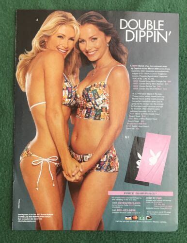 Vintage 2000s PLAYBOY Magazine Ad 2 Sided Girls Of McDonald S DVD