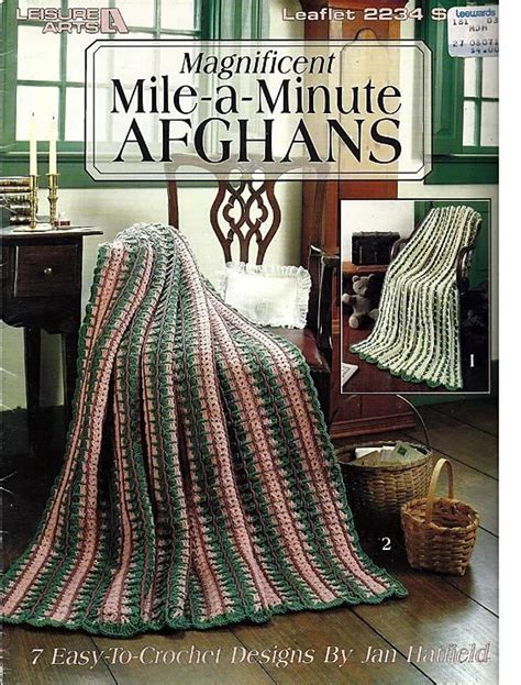 Magnificent Mile A Minute Afghans To Crochet Pattern Book Etsy