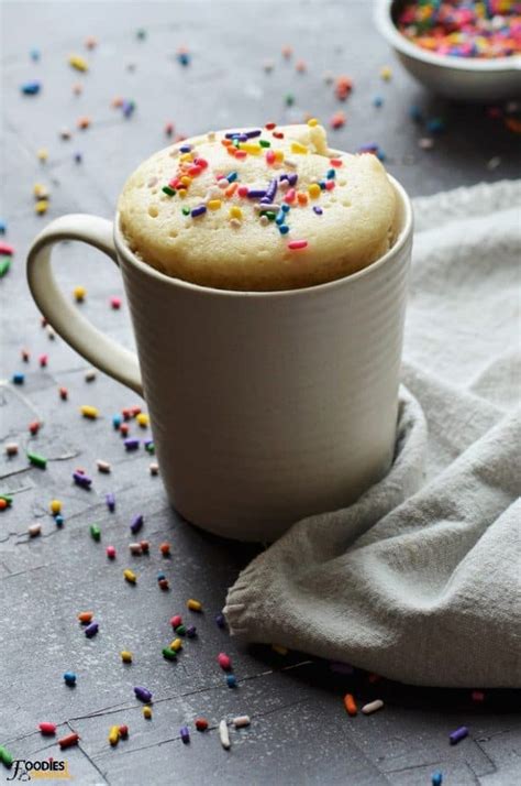 This vanilla mug cake recipe is super versatile. Vanilla Mug Cake No Egg | Eggless Vanilla Mug Cake {Microwave) » Foodies Terminal