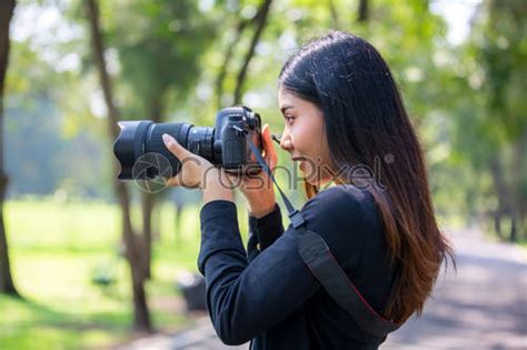 Women Photographer Camera Dslr Photo Person Portrait Photographing Girl