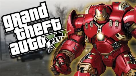 Gta 5 Pc Mod Super Hero Iron Man Hulkbuster Mod Youtube