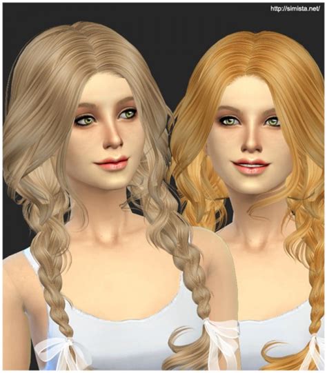 Simista Newsea`s Ela 23 Hairstyle Retextured Sims 4 Hairs