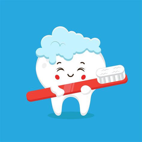 Cute Tooth Brushing Dental Health Icon Vector Art At Vecteezy