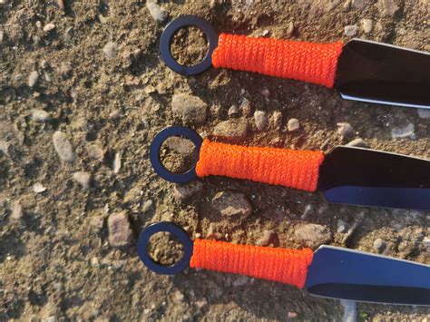 Throwing Knife Set Of 3 Pieces Ninja Set Ninja Knife Neck Etsy