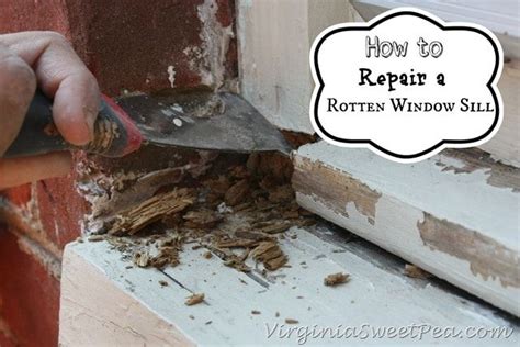 How To Repair A Rotten Window Sill With Images Home Repair Diy