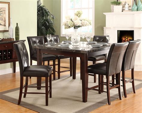 Check spelling or type a new query. Homelegance Decatur 7 Piece Counter Height Set with Marble ...
