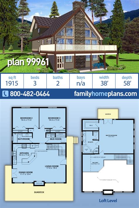 Plan 99961 Sloping Lot House Plan With Walkout Basement Hillside
