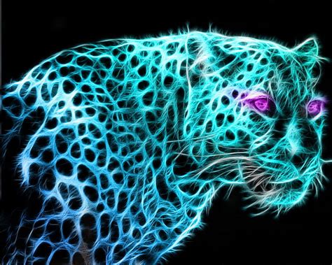 Leopard Fractal Animals Big Cats Leopards Hd Wallpaper Peakpx