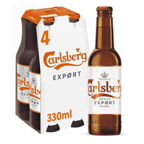 Carlsberg Export Lager 4x330ml Bottle Tesco Groceries
