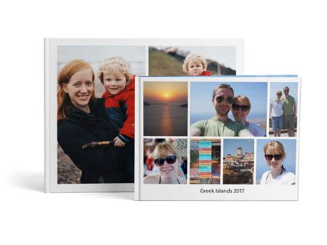 There are three photo book variants to choose from: A4 & A3 Personalised Photobook | Photobox