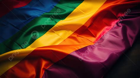 fondo primer plano de la bandera lgbt en el suelo oscuro fondo imagen de una bandera gay imagen