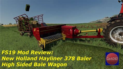 Fs19 Mod Review New Holland Baler And Trailer Youtube