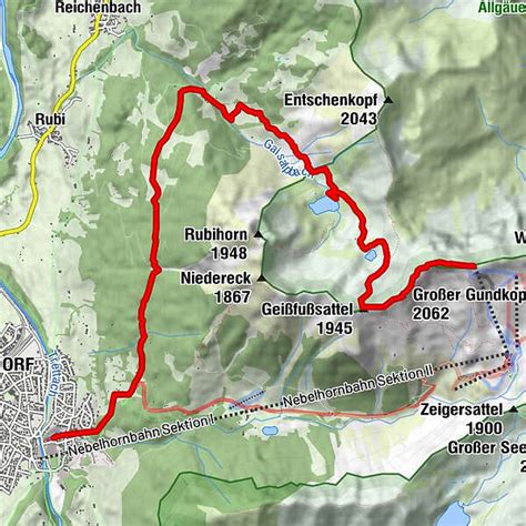Oberstdorf Rubi Nebelhorn Bergfex Bergwandern Tour Bayern