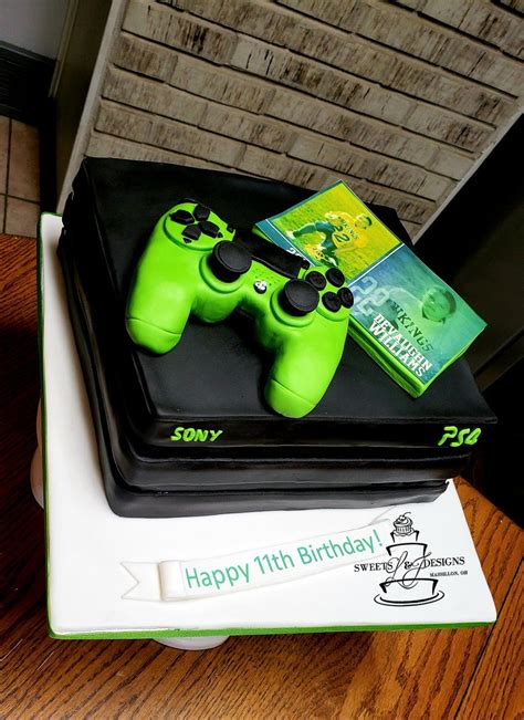 Ps4 Cake Game Console Sweets Custom Design Cakes Birthday