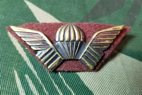 Rhodesian Selous Scout Paratrooper Wings Issued And Authentic 0383 Not