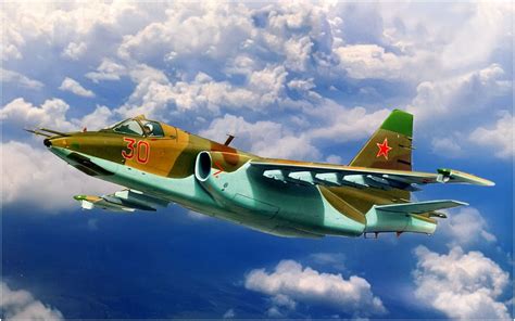 Sukhoi Su 25 Frogfoot Andrey Zhirnov Jet Aircraft Aircraft Art