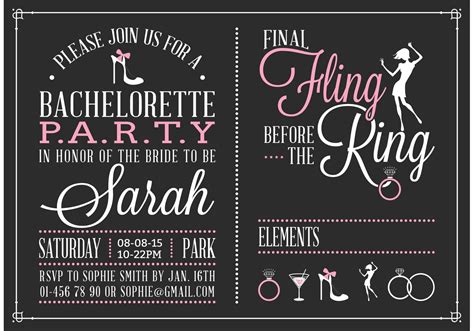 View Bachelorette Party Invitations Free Png Us Invitation Template