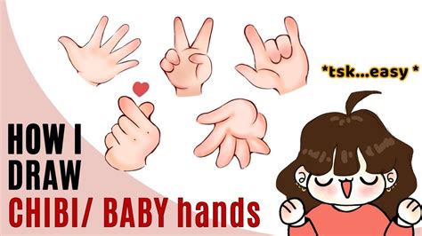 How To Draw Hands Chibi Ver The Easiest Way Ibis Paint X Anime