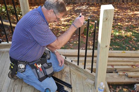Apr 23, 2021 · the stair railings consist of 2 x 4 top and bottom rails, 5/4 x 6 rail caps and 2 x 2 balusters. Step by step instructions on installing deck rail ...