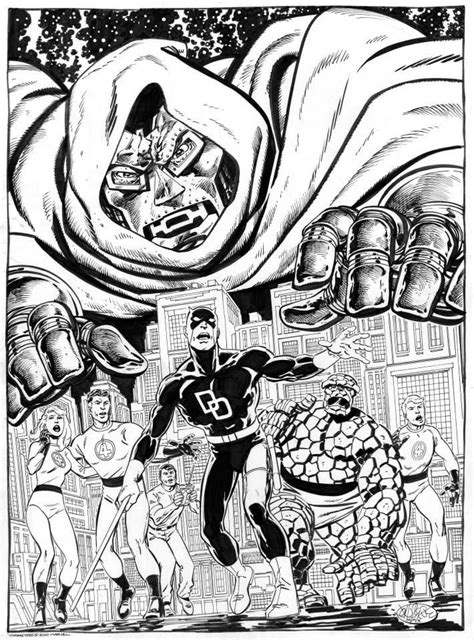 Dr Doom Vs Daredevil And Fantastic Four By John Byrne John Byrne