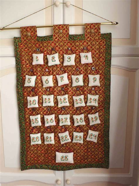 Id Rather Be Stitchin Advent Calendar Wall Hanging