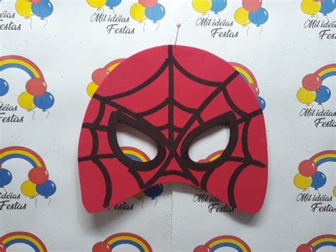 mascaras em eva homem aranha spiderman elo7 produtos especiais
