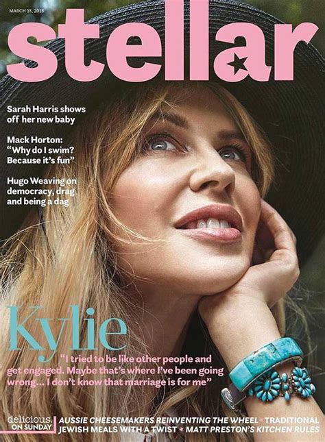 Magazine Covers On Twitter Kylie Minogue For Stellar 18th March