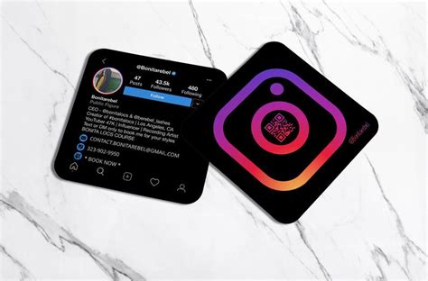 Business Cards With Instagram Logo