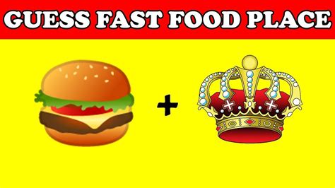 Also visit the happy hour specials page Food Quiz | Guess FAST FOOD PLACE from emoji | Food ...