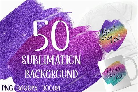 Glitter Sublimation Background Png Bundle 1337223 Sublimation